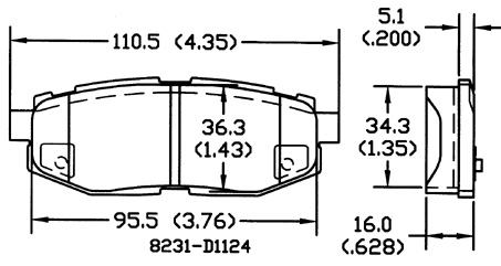 D1124-8231 Subaru B9