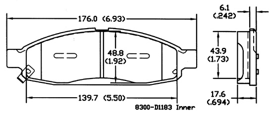 D1183-8300 Nissan Titan，Armada